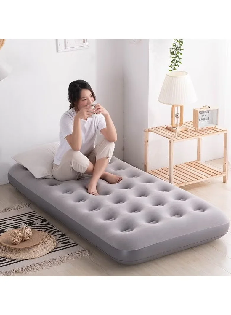 XiuWoo Premium Inflatable Camping Mattress with Integrated Foot Pump and Repair Kit (Grey, 188x95x22 cm) 5o5dk