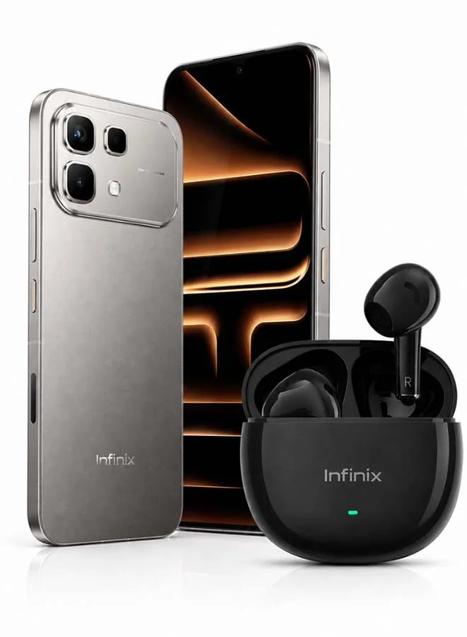 Infinix Note 60 5G Smartphone 256GB 16GB RAM 6.78-inch Display Dual SIM (Mist Titanium, 256GB) with Earbuds 37s4n