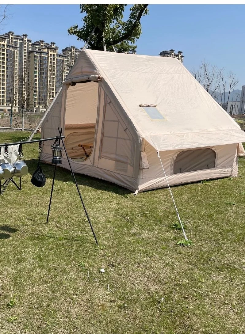 QQCAMP Inflatable Cabin Tent Waterproof 420D Oxford Fabric for 3-4 Persons (300x220cm) 7zfqw