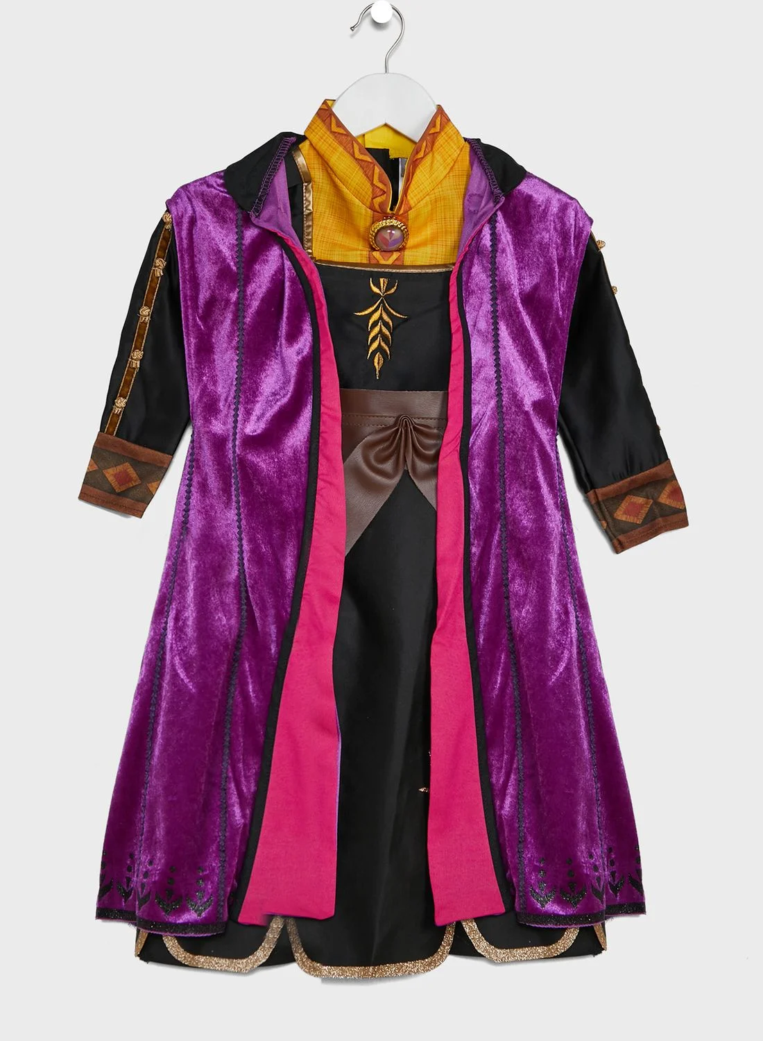 Premium Anna Costume for Kids Polyester Dress-Up Outfit (Size 120 cm) 6cs4w