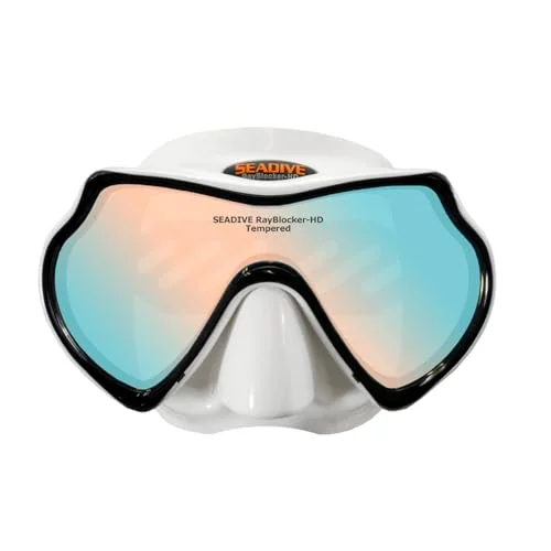 XS Scuba Eagleye SLX HD Diving Mask Premium Anti-Glare Lens (White, One Size) jzaof