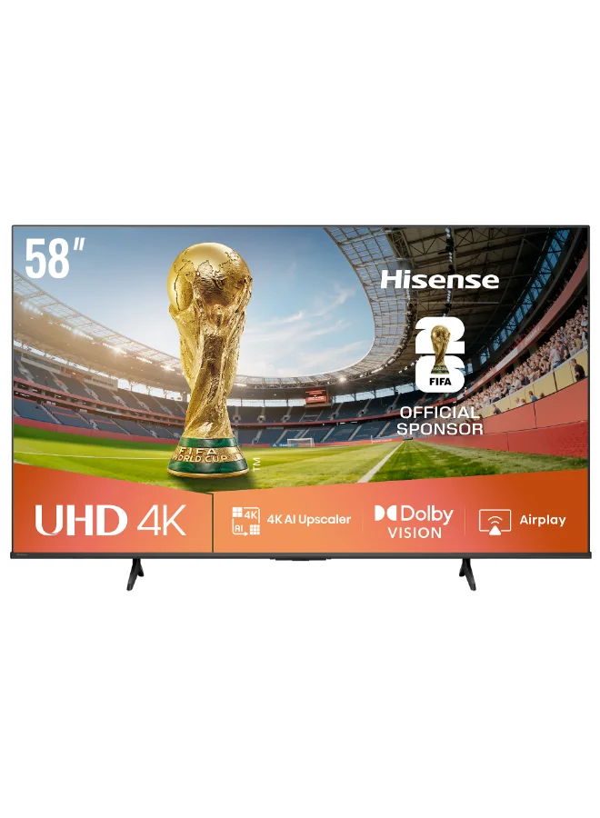 Premium 58-inch 4K UHD Smart LED TV with Dolby Vision and AI Upscaling (Black, 147 cm) u0bh3