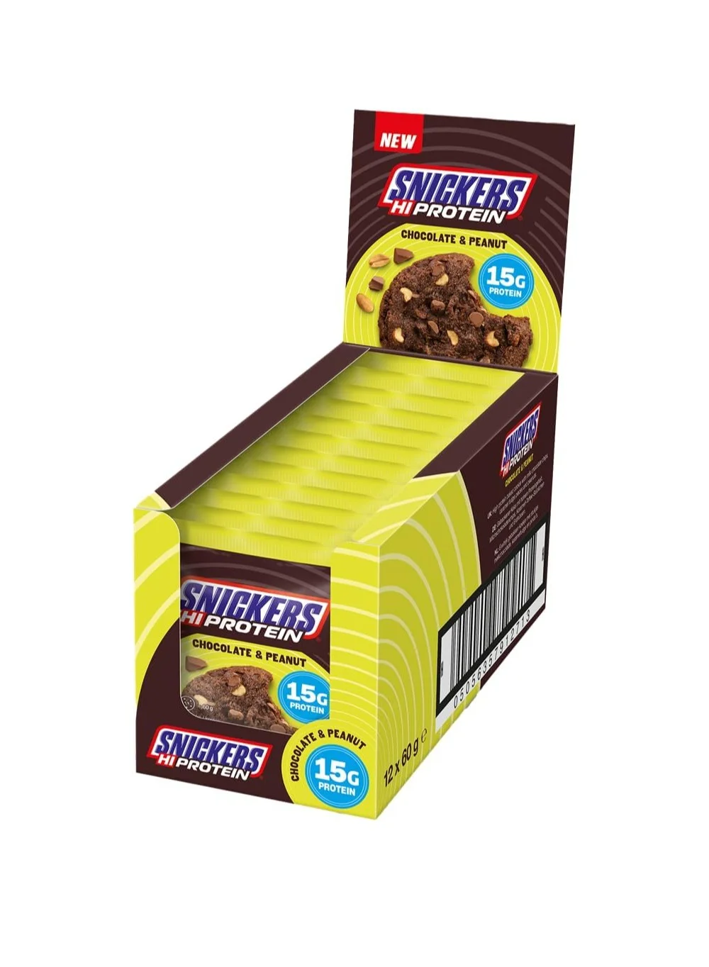 High Protein Chocolate and Peanut Cookies (12 Pack, 720g) qhhh0