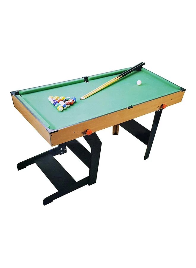 Max Strength Folding Pool Table Set with Billiard Balls and 2 Cues (101 cm) g26xj