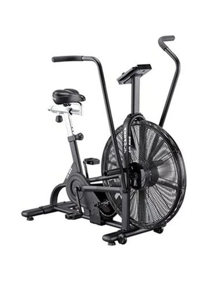 TIANZHAN Commercial Air Bike Heavy-Duty Stationary Exercise Cycle for Gym (Black, Full Size) 0jo7i
