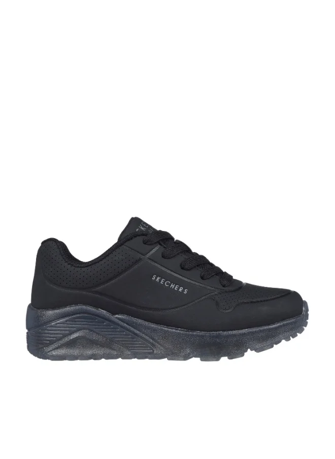 Premium Kids Lace-Up Athletic Sneakers Comfortable Walking Shoes (Grey, 30 EU) 63e87