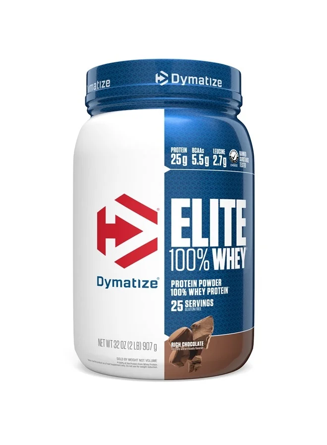 Elite Whey Protein Powder Premium Muscle Support Formula (Rich Chocolate, 907g) cfhlq