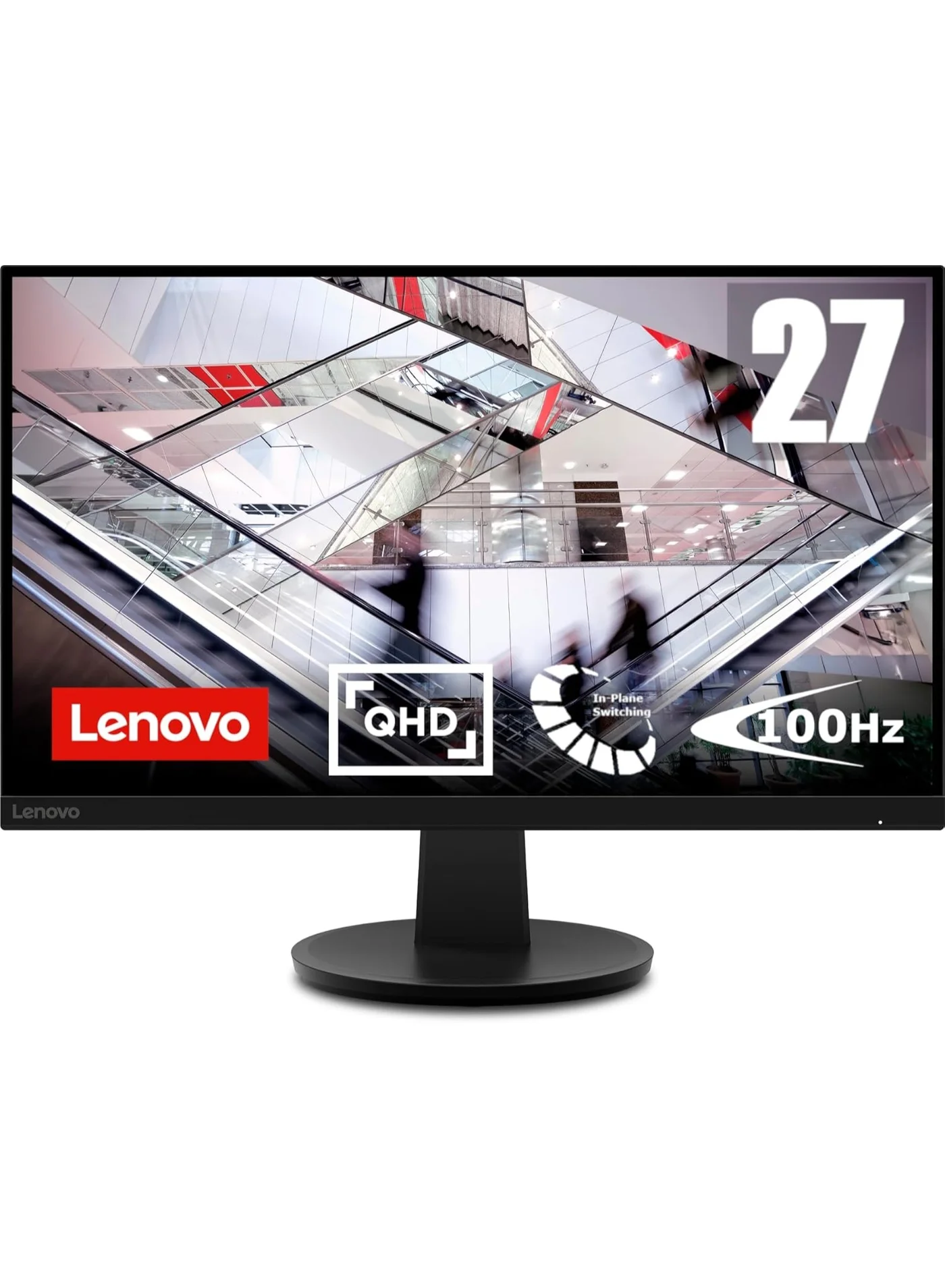 Premium 27-inch QHD Desktop Monitor, 100Hz Refresh Rate, 4ms Response Time, HDMI 2.1, DisplayPort, HDR10, Eyesafe Technology, Tilt Stand (Black, 27-inch) lmtra