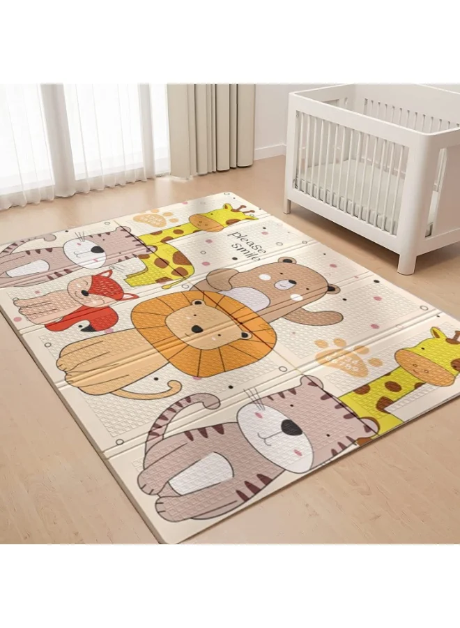 Arabest Baby Play Mat, Extra Large Foldable Crawling Mat, Non-Toxic Thick Foam Floor Mat for Tummy Time (200 x 180 x 1.5 cm) j3viw
