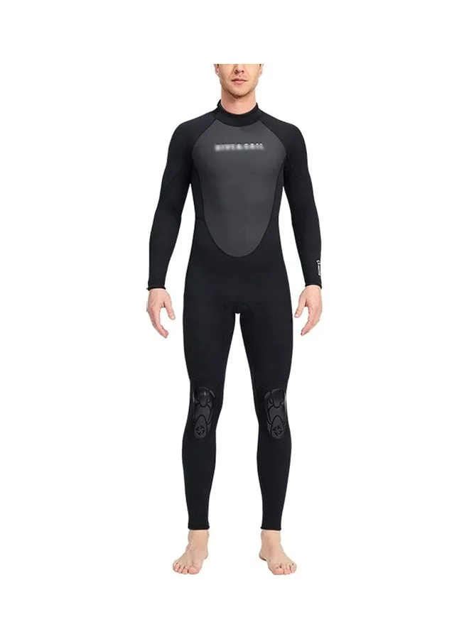 XiuWoo Long Sleeve Diving Suit Premium Thermal Wetsuit for Water Sports (Black, 3XL) wklwq