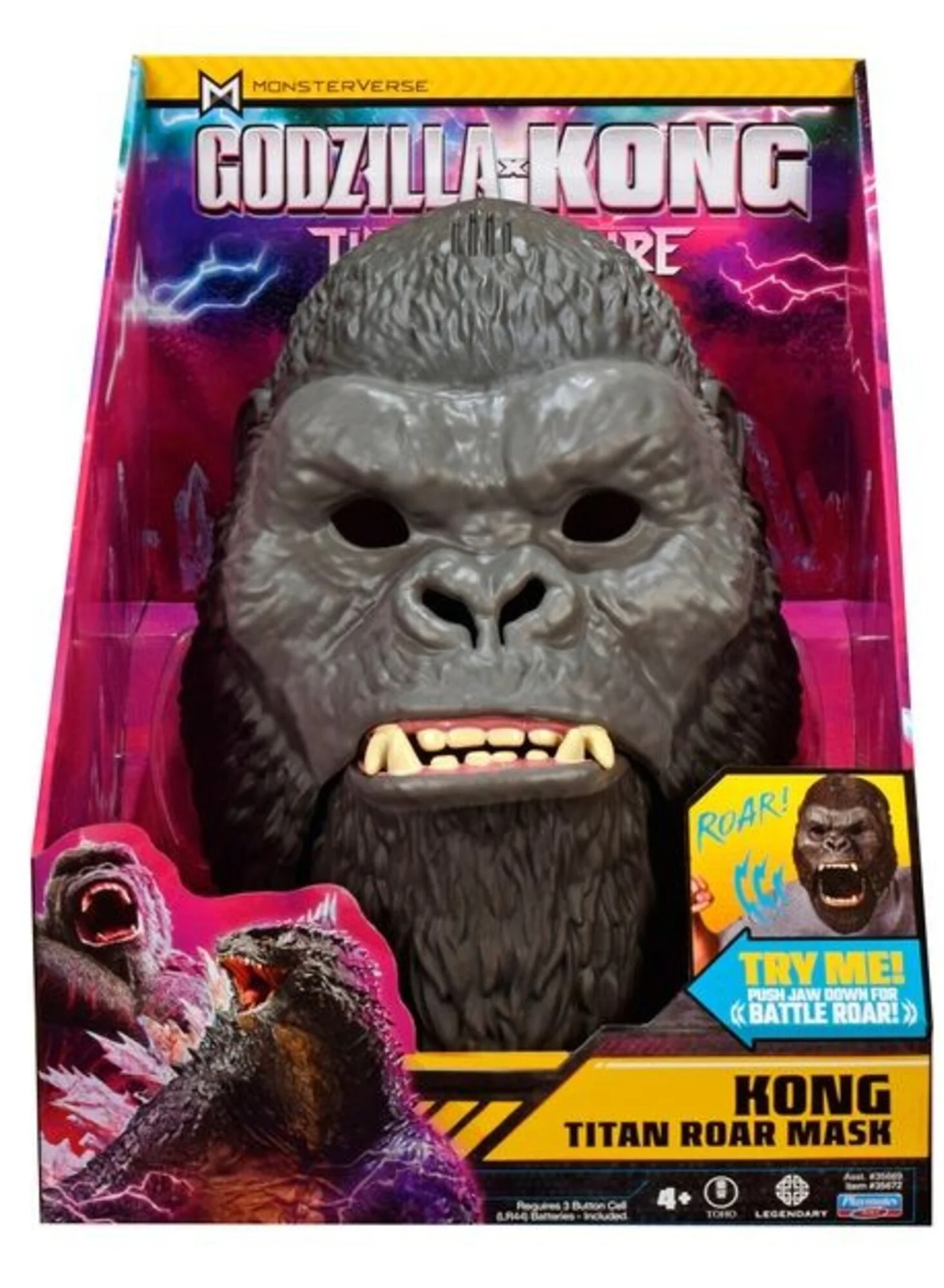Premium Titan Ape Roar Mask Interactive Roleplay Costume Accessory (One Size) oq10n