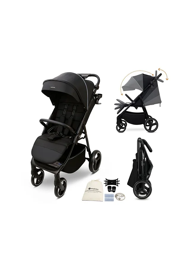 Neobreez Ultra-Compact All-Terrain Baby Stroller, Lightweight Foldable Pushchair with Waterproof UPF 50+ Canopy and Cup Holder (Up to 22kg) n7moz