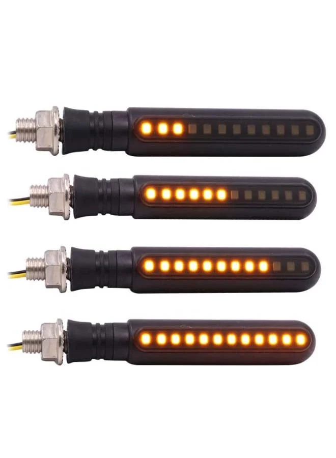 MUNTAQI Sequential LED Turn Signal Indicator Lights (4-Piece Set) for Automotive Exterior Lighting ym5d8