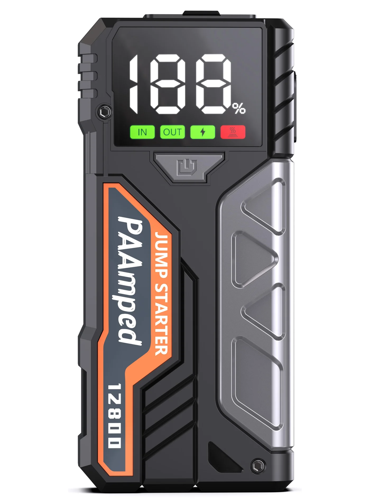 PAAmped Portable Car Jump Starter 12800 mAh Power Bank 12V Emergency Battery Pack for Passenger Vehicles t010t