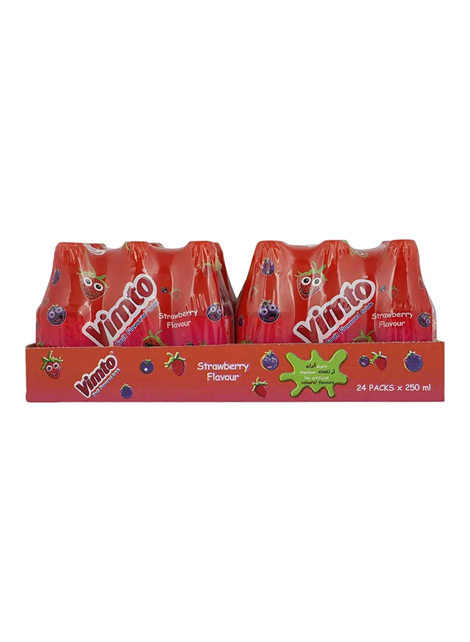 Vimto Fruit Flavored Drink Strawberry Refreshing Beverage (24 x 250 mL) vz797