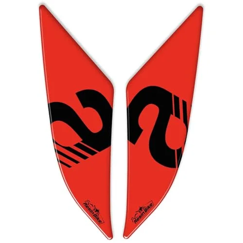 Premium 3D Resin Motorcycle Rear Passenger Handle Protector Decals (Scratch-Resistant, Impact-Proof, Set of 2) l46ww