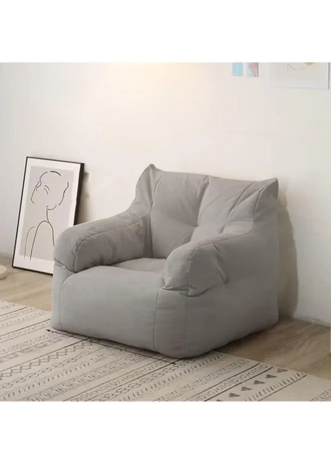 Arabest Premium Bean Bag Sofa Cover with Armrests for Living Room (Light Grey, Large) jphv5