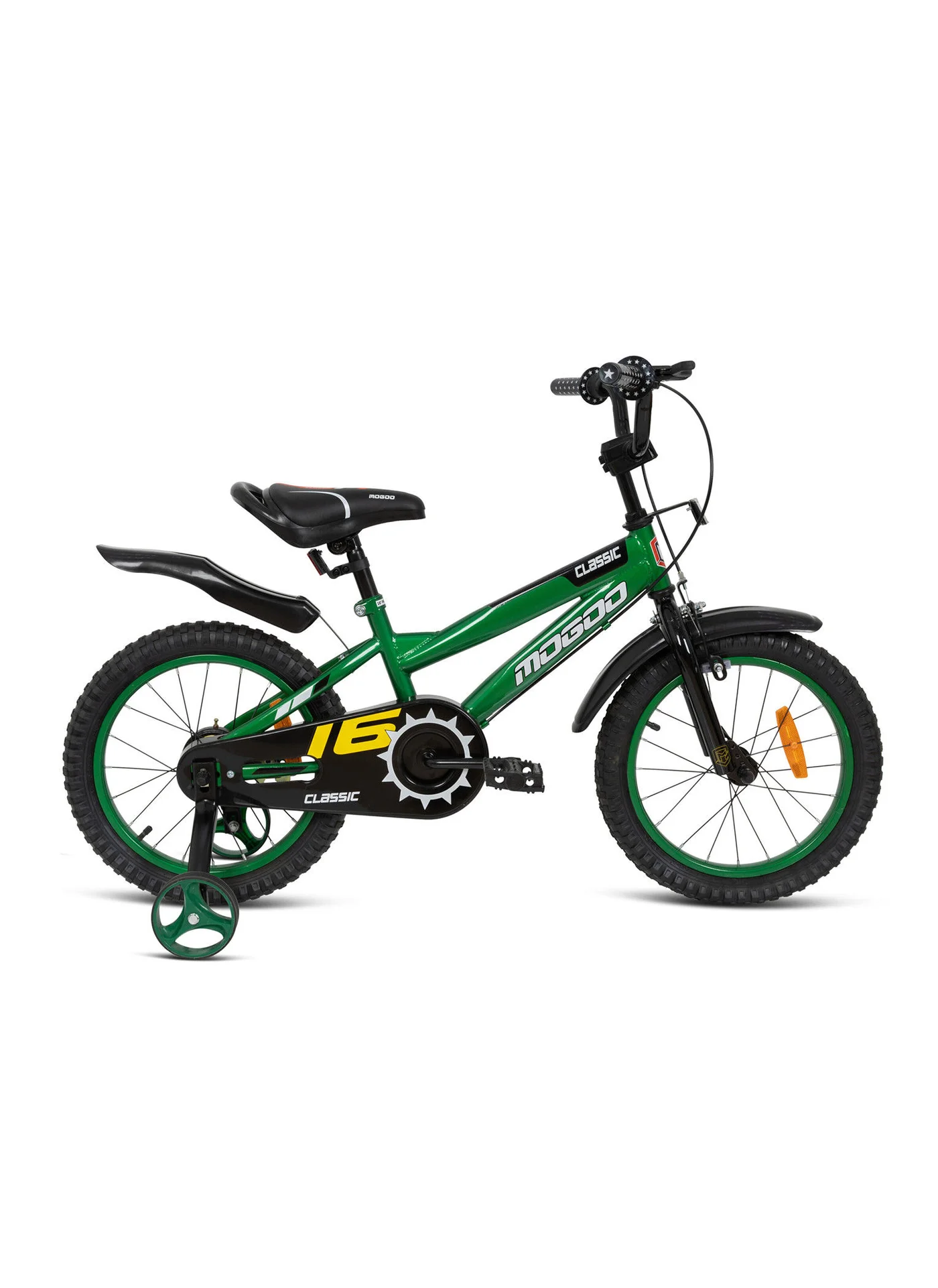 MOGOO Classic Kids Bicycle (16 inch, Green) Premium Steel Frame Bike for Boys and Girls miia3