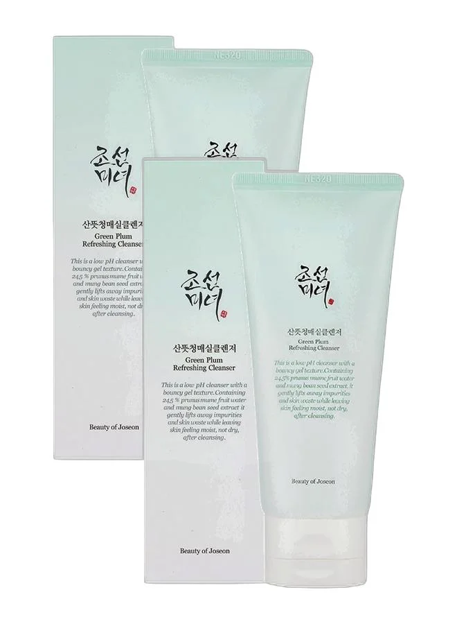 Beauty of Joseon Green Plum Refreshing Cleanser Gel (100 mL, Pack of 2) b2urr