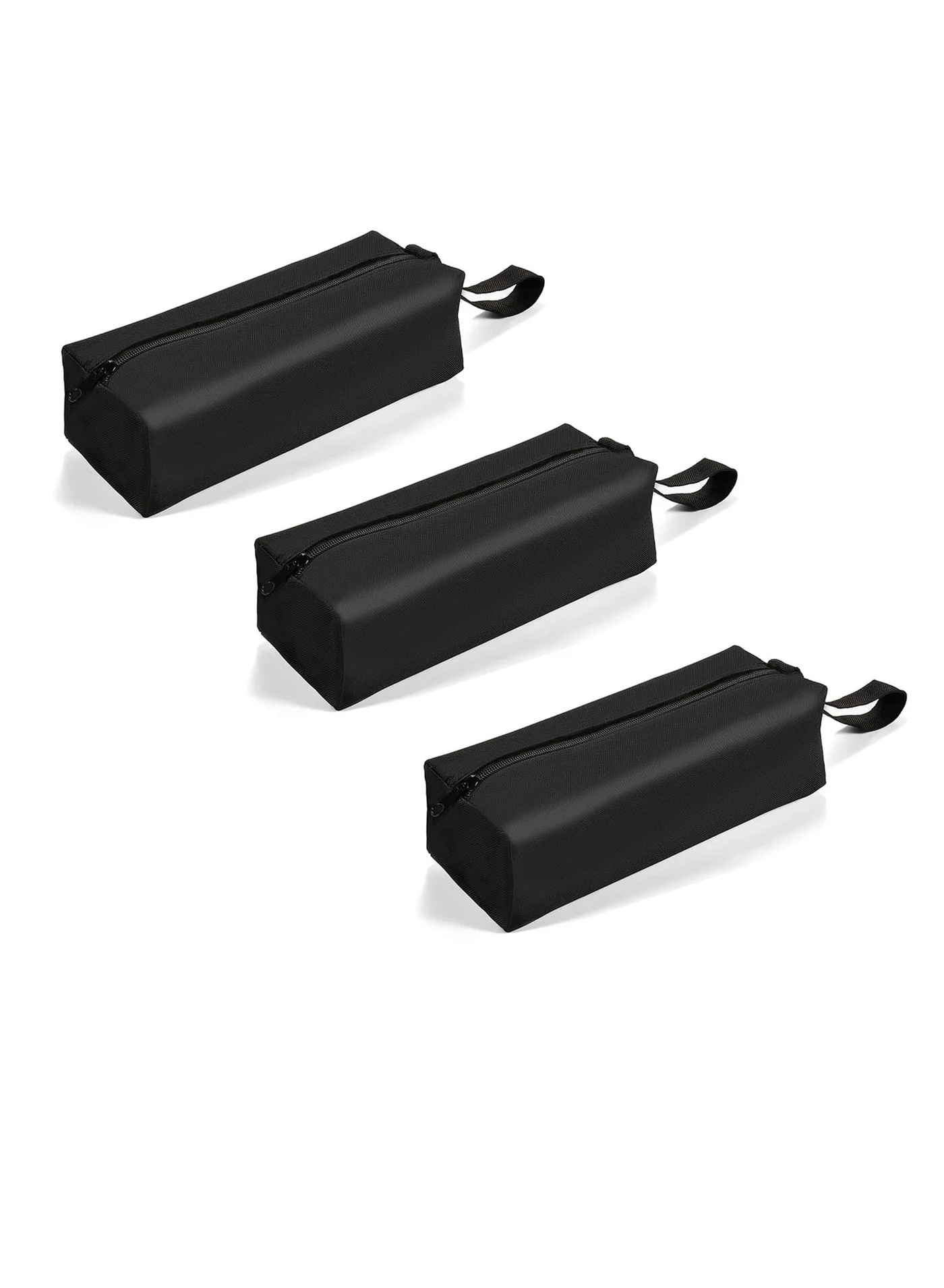 SYOSI Multi-purpose Tool Pouch Set (Black, 3 Pack, 25 x 8.5 x 7 cm) Heavy Duty Waterproof Oxford Canvas Organizer for Tools and Stationery 3iejh