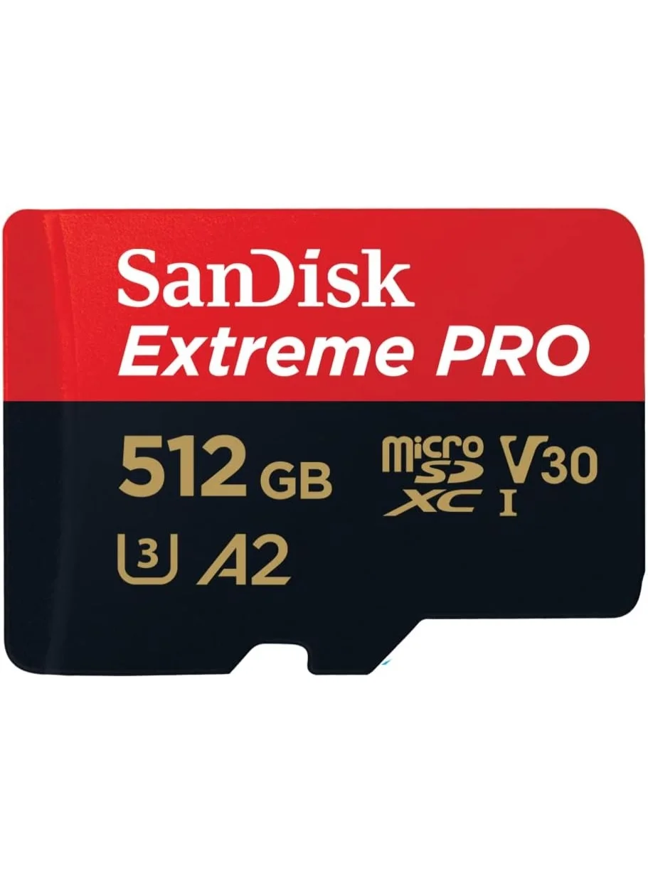 Premium High-Speed microSD Memory Card 512GB for 4K Video Recording, Compatible with Smartphones, Action Cameras & Drones (512GB) 6dytj