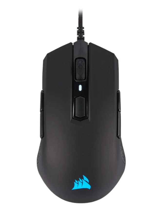 Premium Ambidextrous Wired Gaming Mouse with 12400 DPI Adjustable Sensor (Black) ymaa3