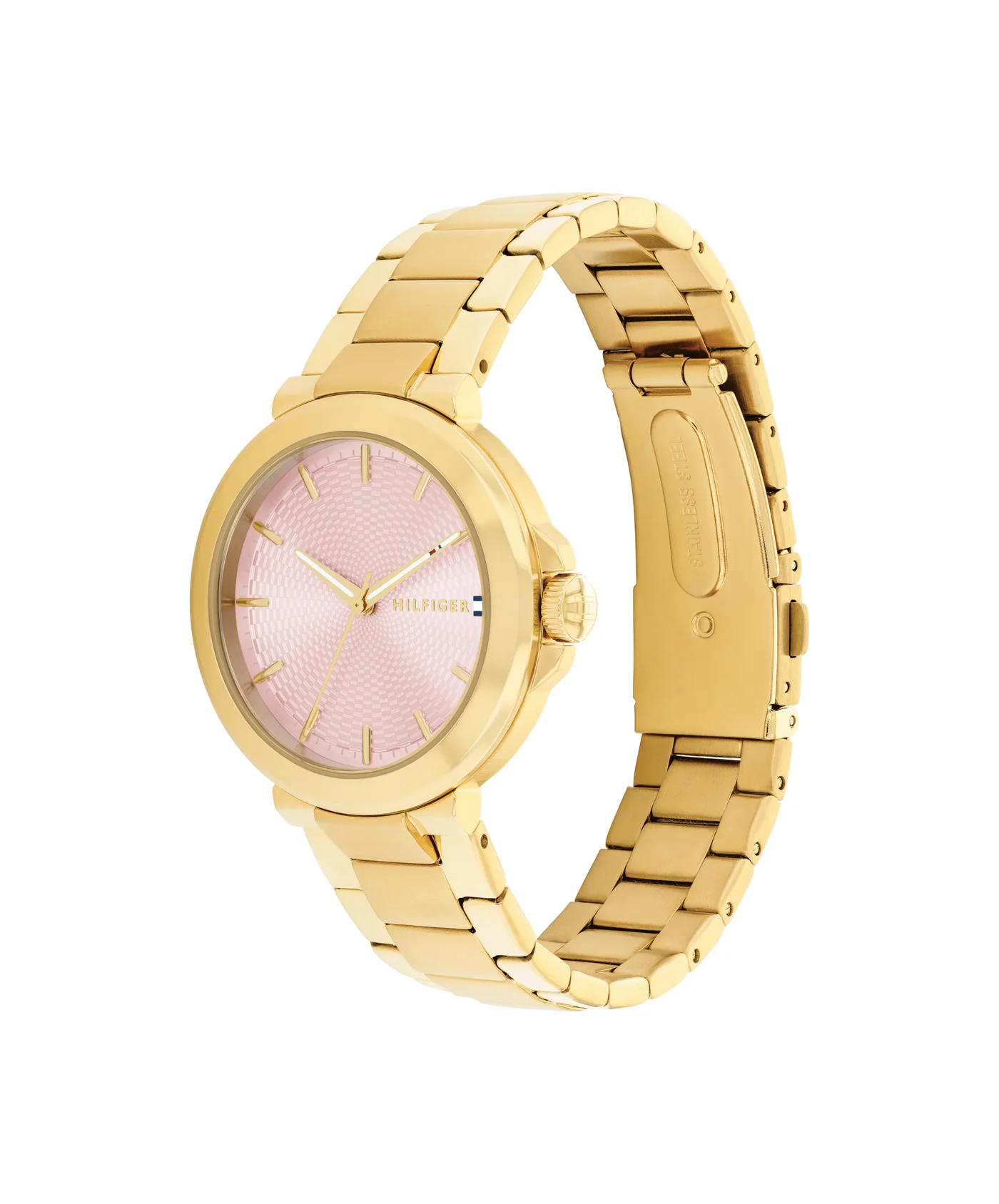 Premium Round Analog Women's Watch Gold Stainless Steel Case (Gold, 36mm) 3qwis