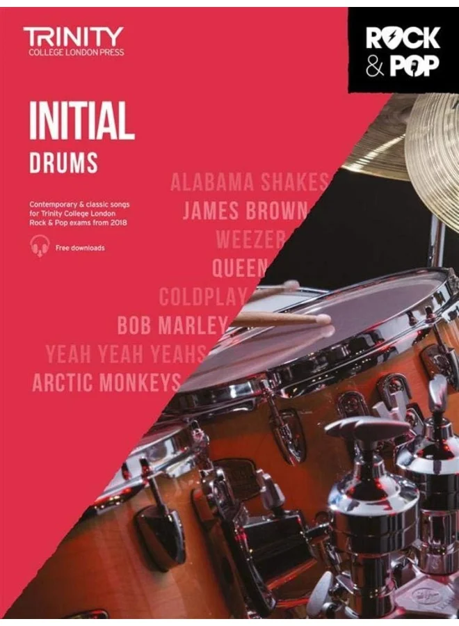 Trinity College London Rock & Pop 2018 Drums Initial Grade Music Exam Book mqu1s