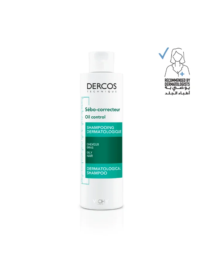 Dercos Oil Correct Shampoo For Oily Hair (200 mL) kn6fg