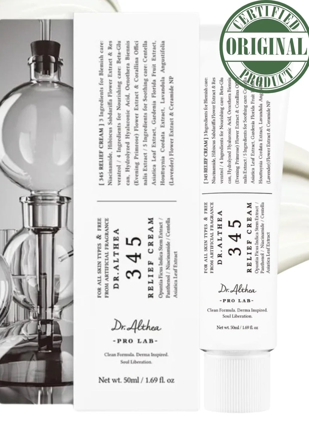 Dr. Althea 345 Relief Cream Premium Soothing & Hydrating Moisturizer for Sensitive Skin (50 mL) lncsf