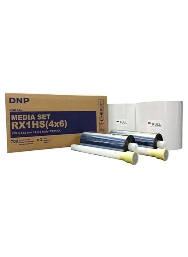Professional Dye-Sublimation Photo Printer Media Kit (4x6 Inch, 1400 Prints) Premium Thermal Paper and Ribbon Set rqsct