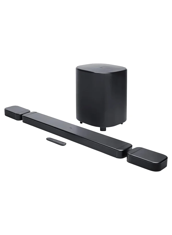 Premium Audio 7.1 Channel Soundbar with Dolby Atmos and Detachable Wireless Surround Speakers (Black, 780W) nreji