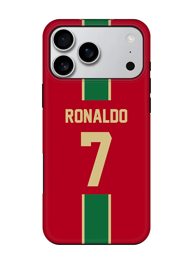 Stylizedd Magnetic Protective Case for Smartphone, Dual Layer Hybrid PC and TPU Cover with Football Portugal Design (Matte Finish) 8eovq