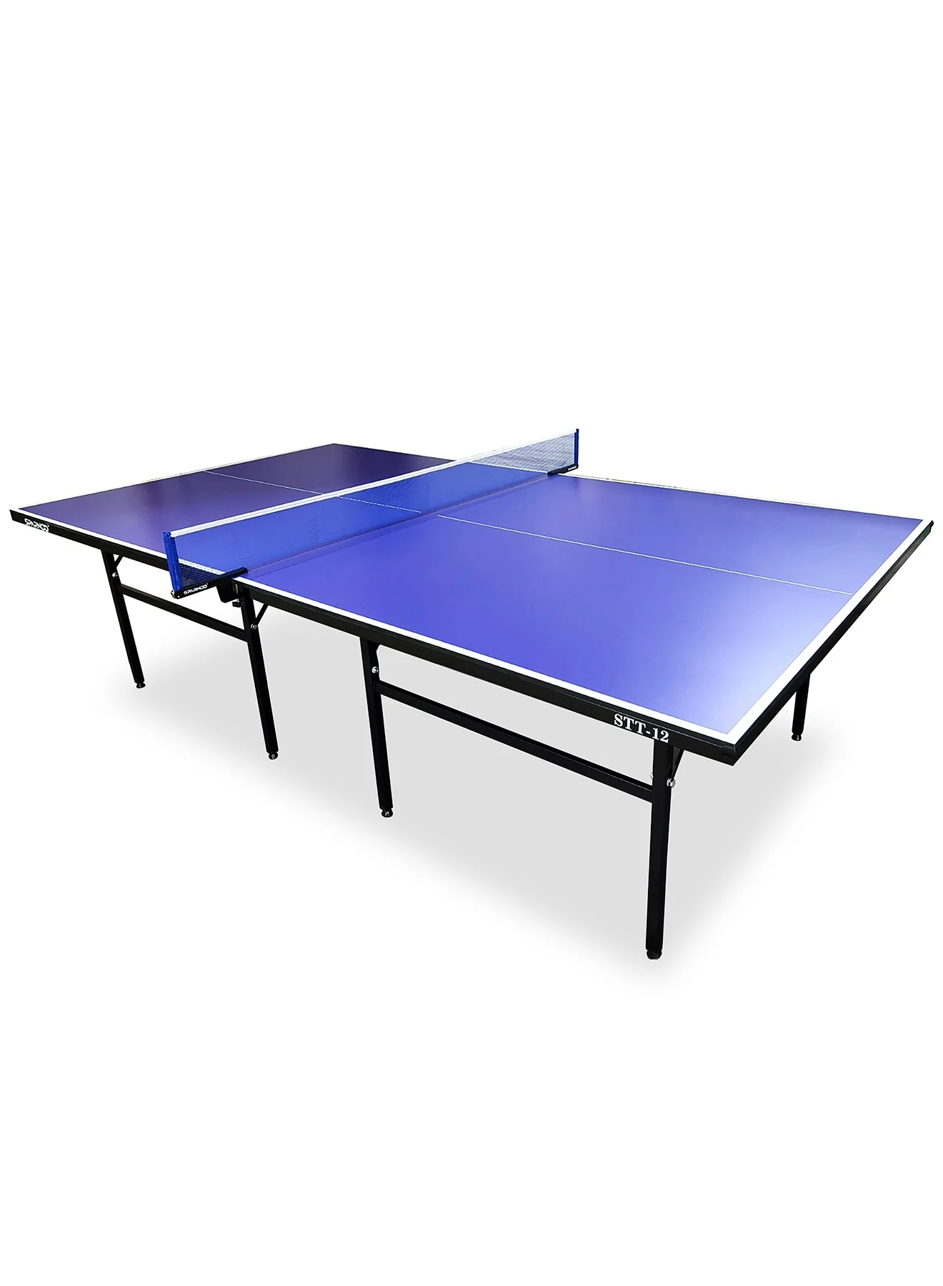 Sparnod Fitness Indoor Table Tennis Table (12mm MDF Surface, Foldable Design, Rust-Proof Steel Frame) flyhi