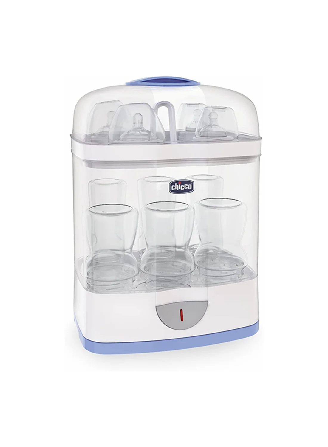 Premium 2-In-1 Steam Sterilizer Adjustable Modular Design For Newborns (Clear/White) g5z53