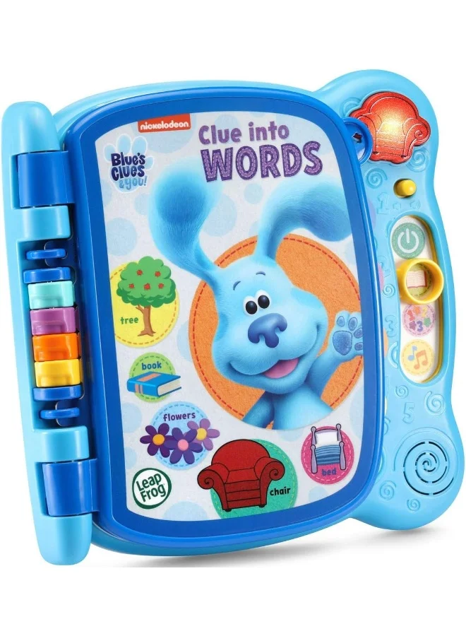 LeapFrog Interactive Learning Book Clue Into Words Educational Toy for Kids (Blue) 67ggm