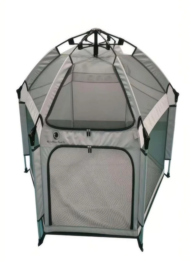 Pop 'N GO Luxe Portable Playpen Comfort Bundle with Playmat and Canopy (Foldable, 130 cm) 4pf2f