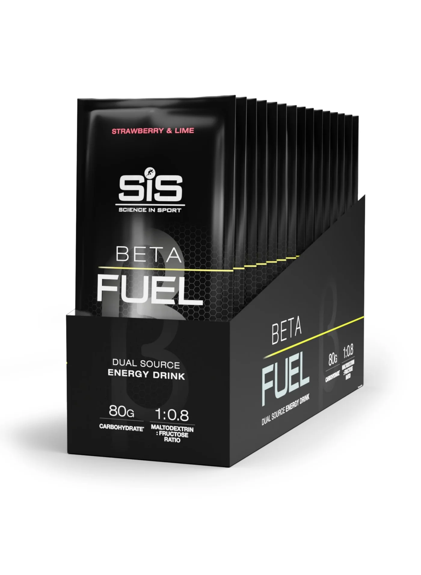 SIS Beta Fuel Energy Drink Mix (Strawberry & Lime, 15 Pack, 80g per Serving) ti57y