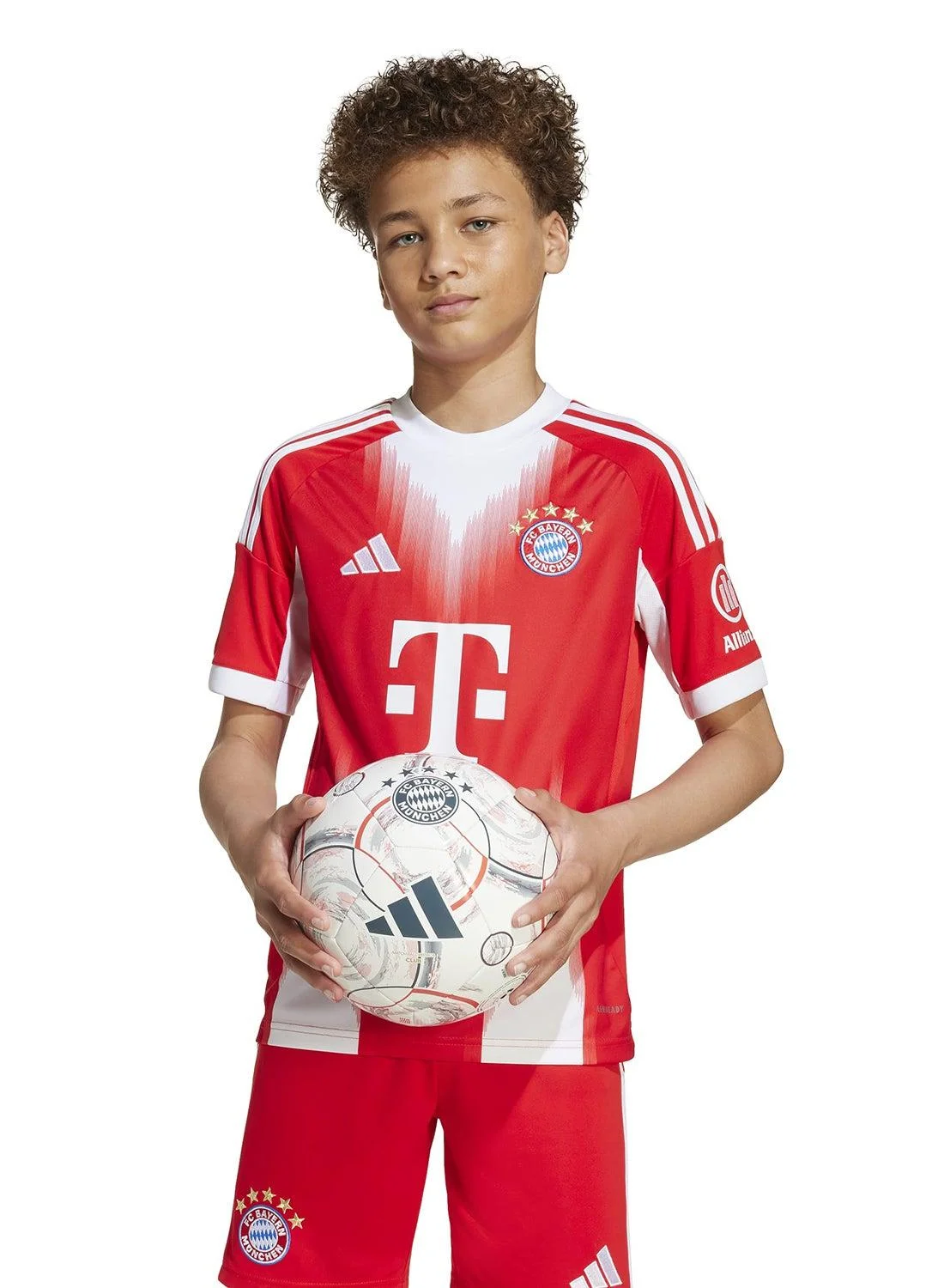 Sport FC Bayern 2025/2026 Home Jersey Kids Premium Breathable Football Shirt (Red, Kids) f44ui