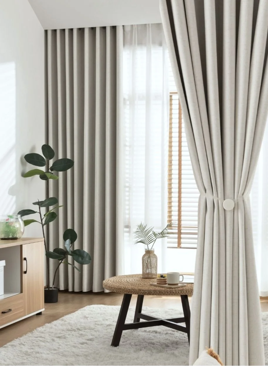 Golden Homee Blackout Bedroom Curtain Premium Polyester Thermal Insulated Privacy Drapes (1 Piece, 140 cm x 240 cm) zhgsz