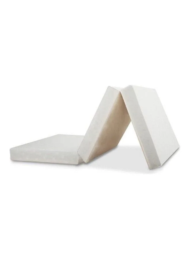Comfy Foldable Memory Foam Mattress Quilted Orthopedic Support (White, 90x180x7cm) hd7jg