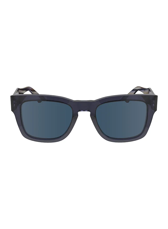 Premium Rectangular Sunglasses UV Protection Lightweight Frame for Men and Women (Blue, 51 mm) 9alk4