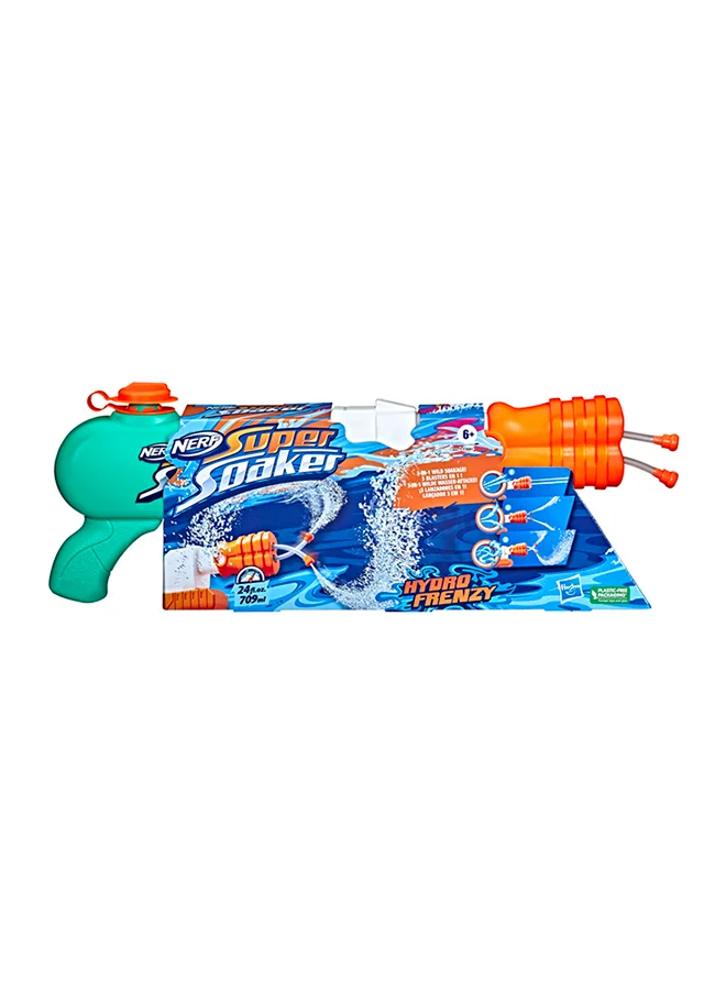 Premium Water Blaster Toy with Adjustable 3-In-1 Nozzle and Dual Launching Streams (Multicolor, 1 Pack) 8r6e7