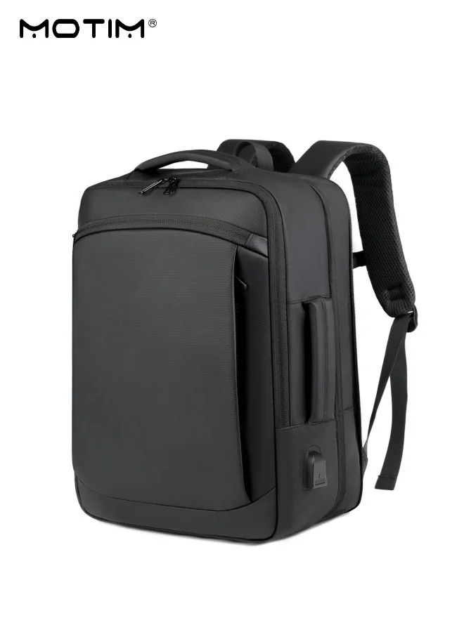 Motim Travel Laptop Backpack Premium Waterproof Computer Bag with USB Charging Port and Anti-Theft Compartment (Fits 15.6 Inch Laptop) 8qvqu