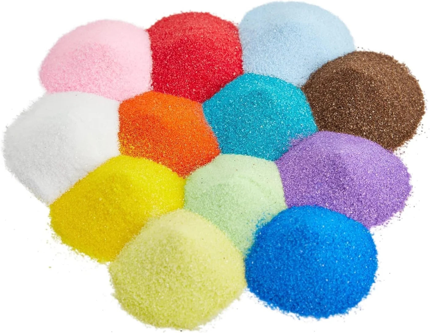 SNOOGG Fine Craft Sand for Art Projects and Home Decor (12 Color Pack, 1200 g) 1i62z