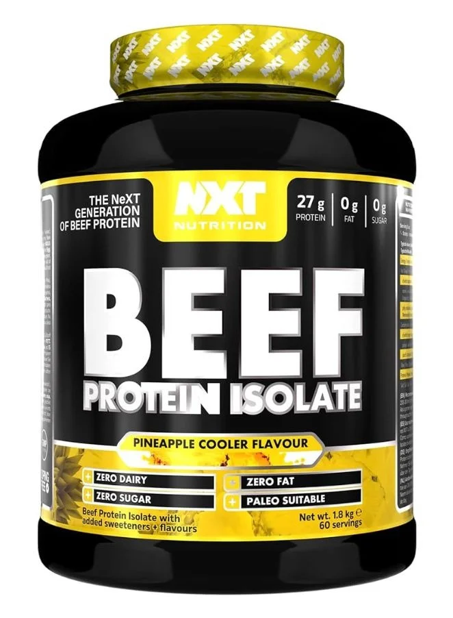 NXT Nutrition Beef Protein Isolate Powder Pineapple Cooler (1800g, 60 Servings) xgkw6