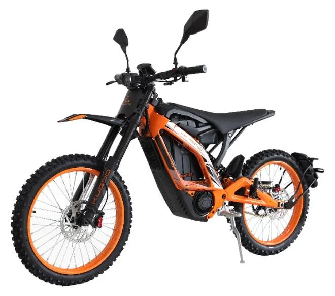 Electric Dirt Bike Off-Road Motorcycle 3700W Brushless Motor (Orange, 67.2V 36Ah) 3ed16