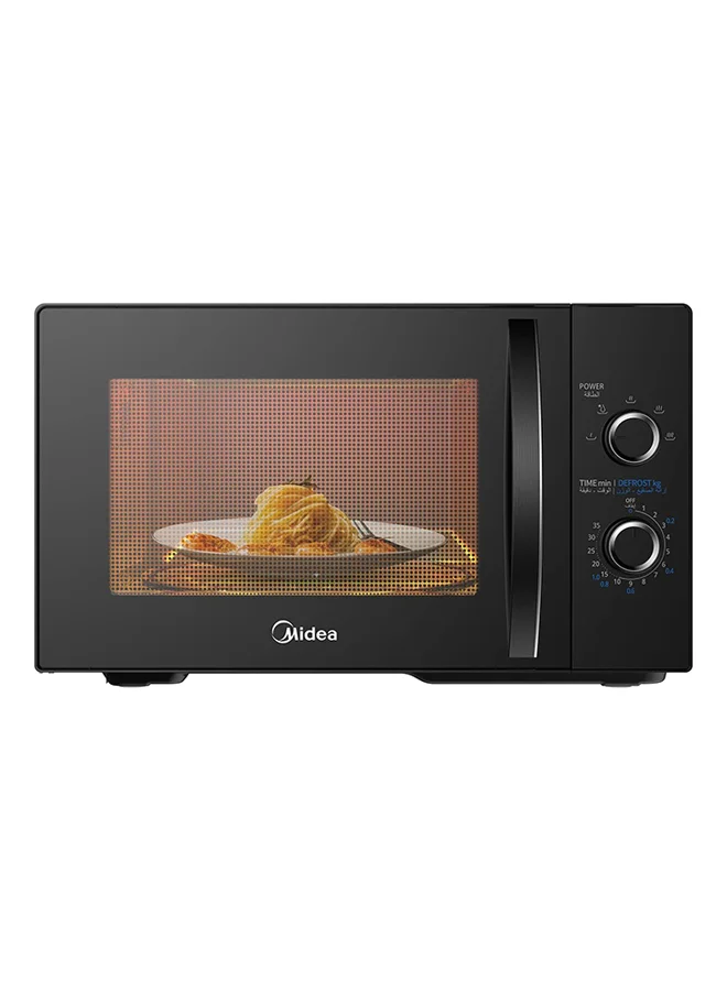 Midea Solo Microwave Oven 800W Fast Reheat with Child Safety Lock (Black, 25 L) 7ukhg