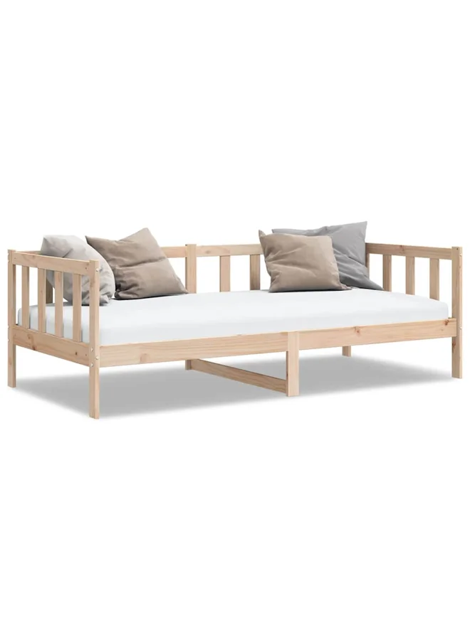 VidaXL Day Bed Frame Solid Pine Wood Minimalist Furniture for Bedroom (90x200cm) 1bcd0