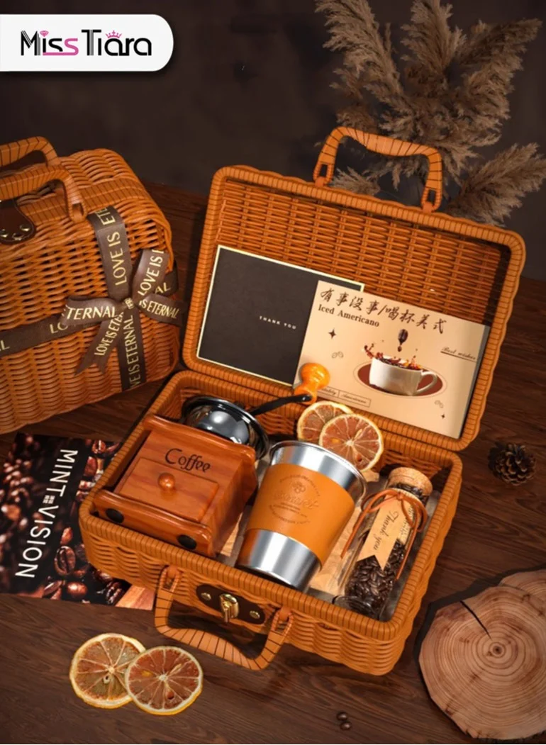 MissTiara Coffee Brewing Gift Set with Portable Hand-held Box (Premium Hand-Brewing Accessories Kit for Coffee Lovers) 7tbup
